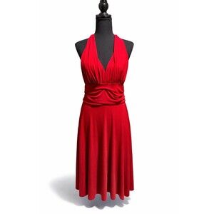 Sylvie & Madō Red Halter Dress Women’s Large